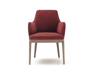 PRINCIPE MP.60/P - Upholstered fabric chair with armrests by Arte Brotto - view 2
